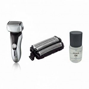 Электробритва Panasonic ES-RF41-S520-AS2 с дополнительным комплектом из сетки WES-9167Y-1361 и маслом WES-8196X-7911